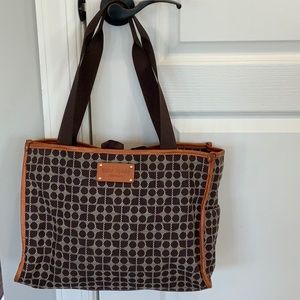 Kate Spade “dot noel”Diaper Bag Brown, Cream & Tan